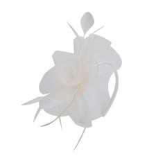 Womens Mesh Net Flower Feather