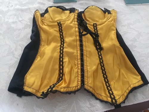 Gold basque corset - corset,