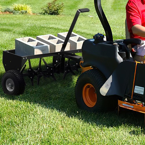Steel heavy duty lawn - duty, aerator