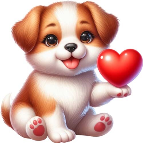 Valentine day dog puppy - dog,