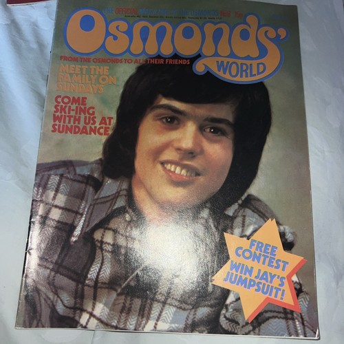 Osmonds world magazine issue - magazine,