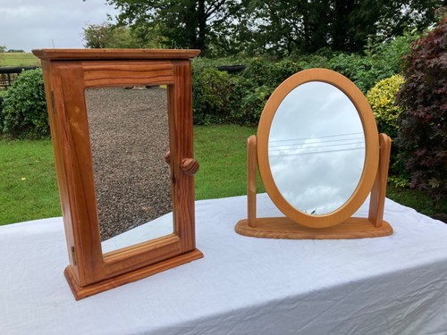 Old solid pine mirrored - x,