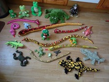 Bundle 23 x Plush FROGS, CROCODILES, LIZARDS & SNAKES Soft Toys 53 ins Long max