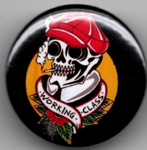 Working class skinhead - working, pin