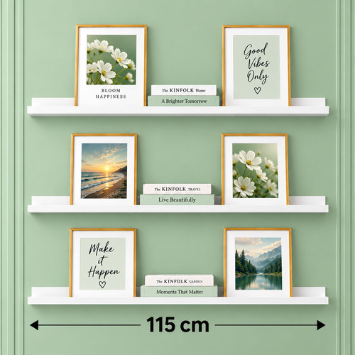 White 115cm floating - 115cm,