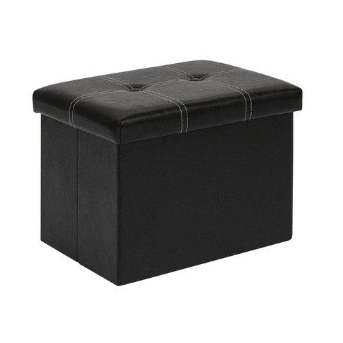 Folding storage ottoman with - folding,