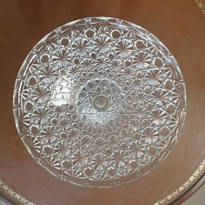 Cut Glass Vintage Cake Stand On Pedestal