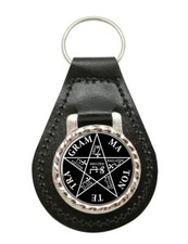 Key of Solomon Leather Key Fob