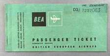 BEA BRITISH EUROPEAN AIRWAYS