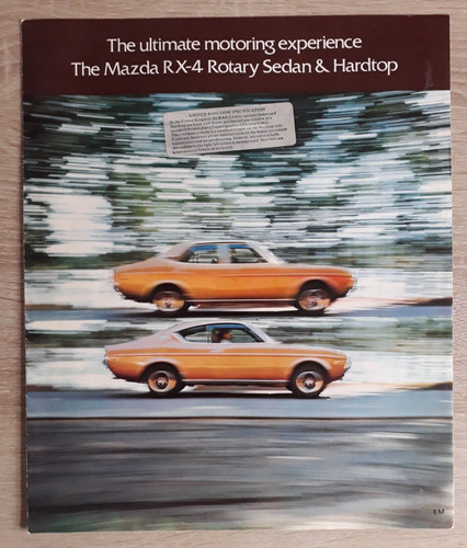 Mazda range brochure 1974 - rx-4,