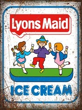 Lyons maid ice cream - maid,