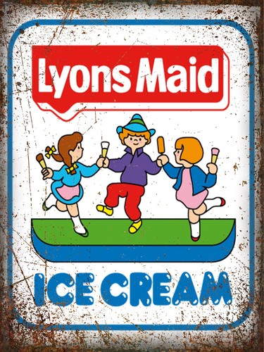 Lyons maid ice cream - maid, metal