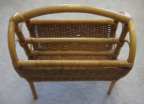 Vintage bamboo cane wicker - vintage,
