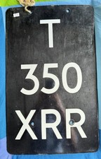 Vintage Enamel 1930's Southern Railway Signal Identification Plate Sign 19,3/4"