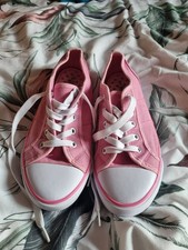 Pink canvas shoes size - shoes, 5