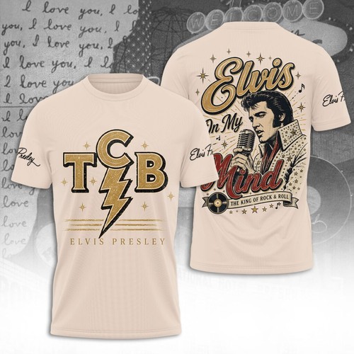 Elvis apparel tshirt - elvis, 3d