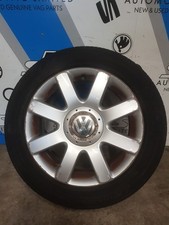 Genuine VW Touran 6.5x16 Inch 5x112 Single Alloy Wheel and Tyre 1K0 601 025 R