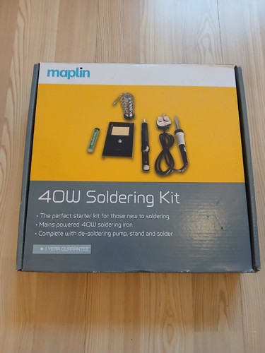 Maplin soldering iron kit - iron, 40w