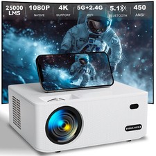 4K Projector 25000LMS 1080P 5G