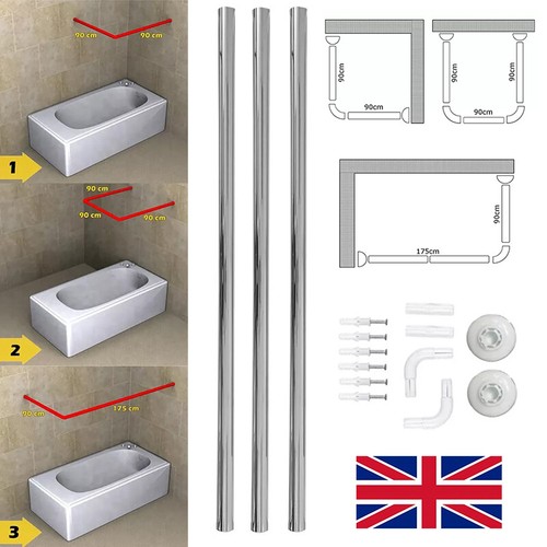Shower curtain rod l shape - rod,