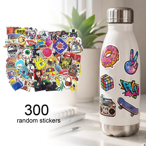 300pcs waterproof pvc stickers - waterproof,