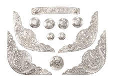 Western Saddle Silver Set - 12