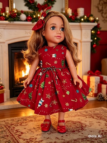 Dolls clothes xmas - 18",