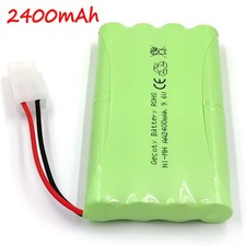 2400mAh Rechargeable Battery with Charging Cable Fits RC Car Truck Boat Models