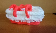 Dolls Orange  & White Oblong