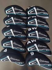 2025 Golf club headcover TLM 4-9-PASL iron cover Black SIM2 Cap cover 10pcs/set