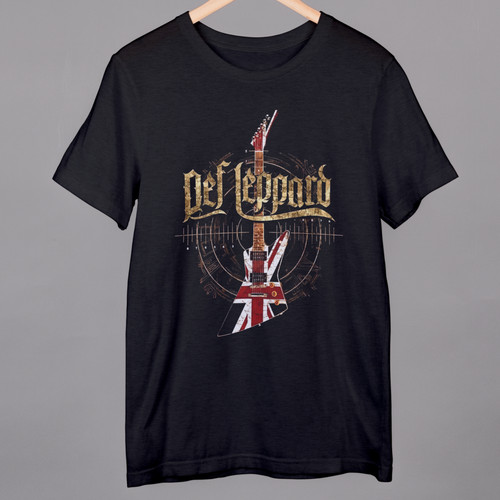 Def leppard black shirt - black, t