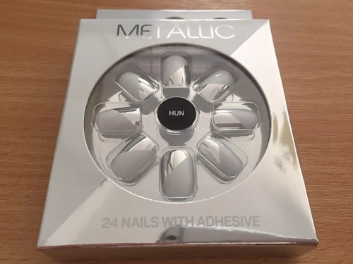 Hun metallic false - false, nails