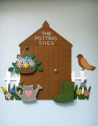Garden potting shed - , cuts