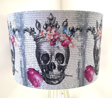 Floral Gothic Skull Lampshade