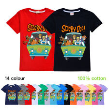 Hot Boys Girls 100% Cotton SCOOBY-DOO T-Shirt Kids Casual Short Sleeve Tee Tops