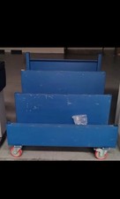 mobile sheet rack in blue
