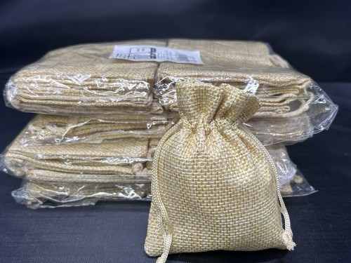 Hessian gift bags 5cm - 12, x