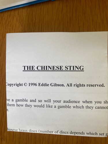 Magic trick the chinese sting - trick,,