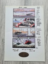 James Bond: The World Is Not Enough Boat Chase Scene Storyboard Print 2000