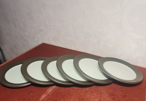Denby chevron side - plate, 6