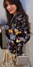 ZARA BNWT BLACK SEQUINNED KNIT