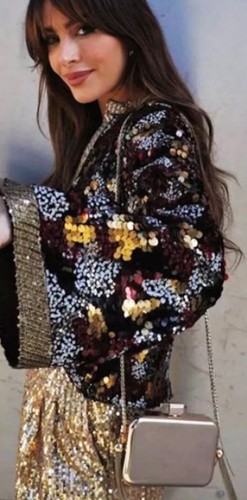 Zara bnwt black sequinned - bnwt,