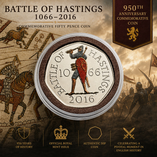 Battle hastings 1066 50p - battle,