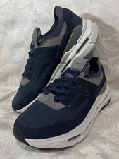 Clarks Trainers Mens - Navy Blue G NXE Lo Nature X Casual Suede Shoes - Size 8.5