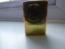 VINTAGE SOLID BRASS ZIPPO POCKET LIGHTER K VIII 1993 & 1992 INSERT