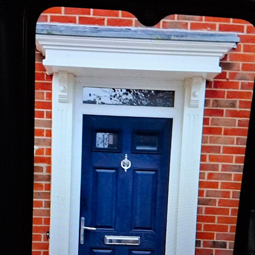 Composite door blue - door, no