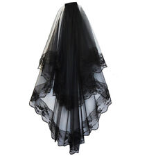 Black Wedding Cathedral Veil