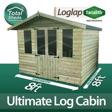 8X8 ULTIMATE LOG CABIN SUMMER