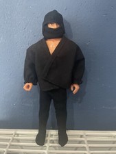 The Legend Of Bruce Lee Figure  LarGo Toys 1983 - 86 Black Ninja Vintage Clothes
