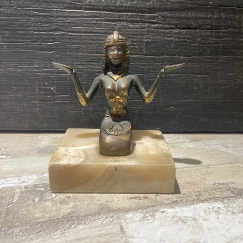 Vintage bronzed egyptian - vintage,